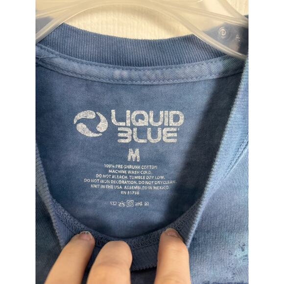 Liquid Blue Pink Floyd Tie Dye Band T-shirt Size Medium Prism Paint - Picture 3 of 5